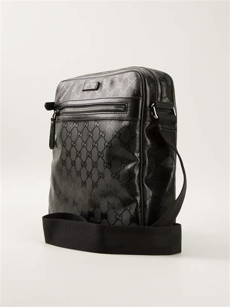 black monogram gucci bag|Gucci pochette monogram shoulder bag.